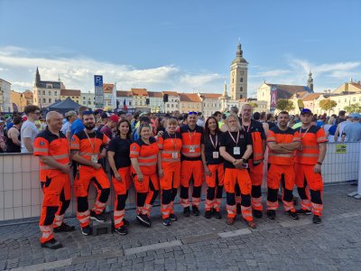 Zdravotnická záchranná služba Jihočeského kraje dohlížela na bezpečnost účastníků Mattoni 1/2Maratonu v Českých Budějovicích